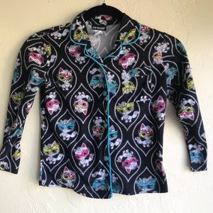 Girls Joe Boxer Cats Pajama Top